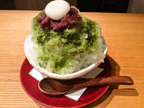 かき氷　宇治金時