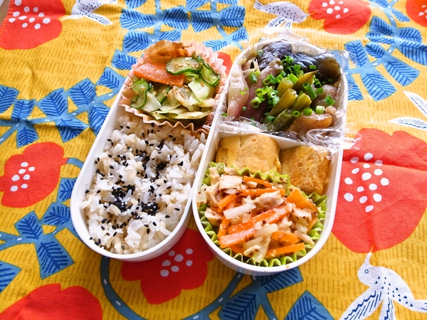 鶏となす、みょうがのさっぱり煮