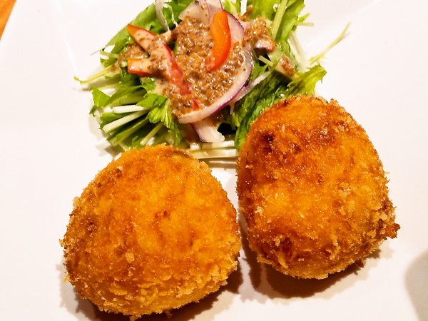 何故か名物のかぼちゃコロッケ