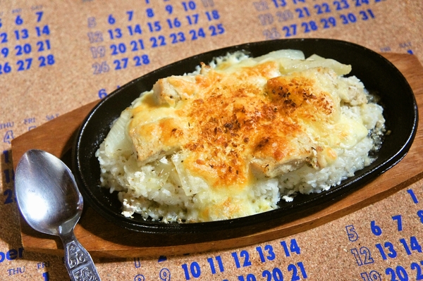 シチューでドリア