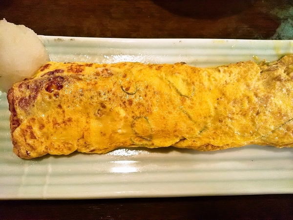 ネギちりめん山椒出汁巻き