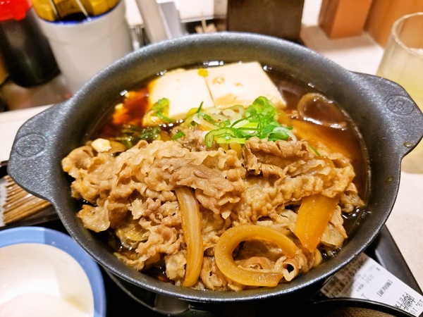 松屋の牛鍋膳
