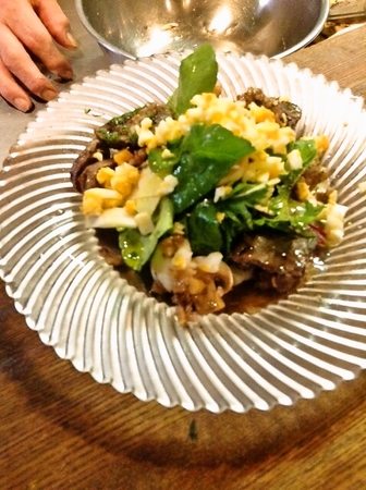 鶏レバーサラダシードルヴィネガー風味