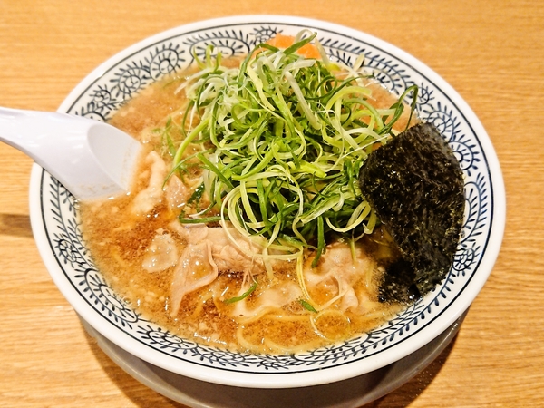 丸源ラーメンのネギ肉そば