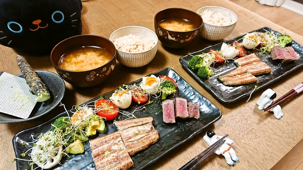 うなぎの白焼き&フィレステーキ(o’∀`)♪