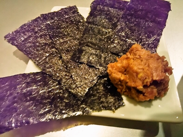 焼き海苔と肉味噌