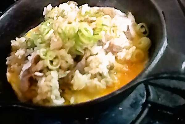 鉄板のチャーハン