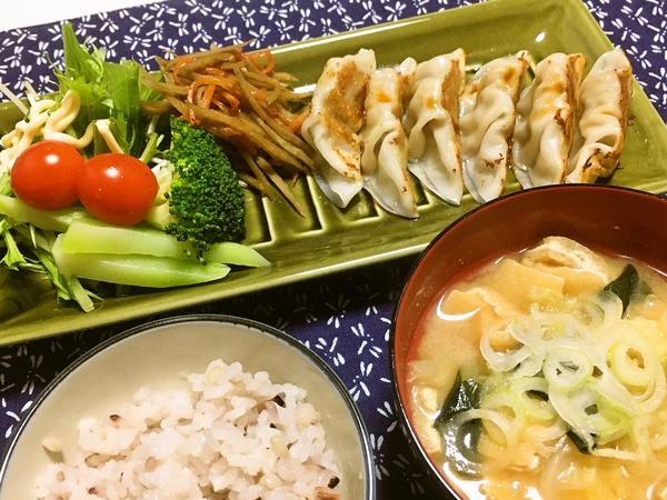 【晩ごはん】餃子