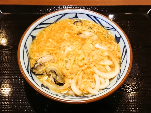 丸亀製麺の牡蠣づくし玉子あんかけ