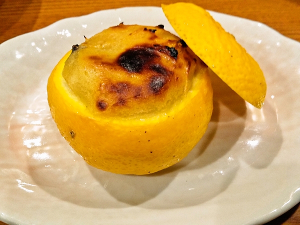 牡蠣の柚子釜焼き