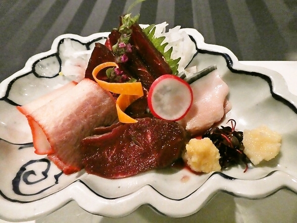 鯨の刺身３種
