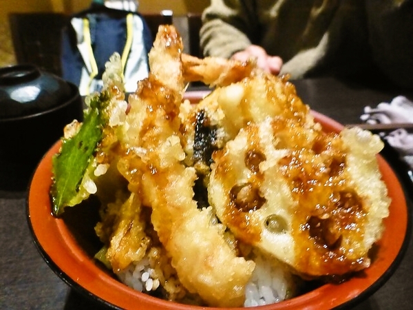 天丼、エビ天が旨い～～