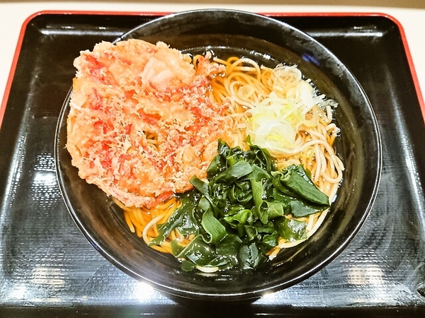 紅生姜天そば