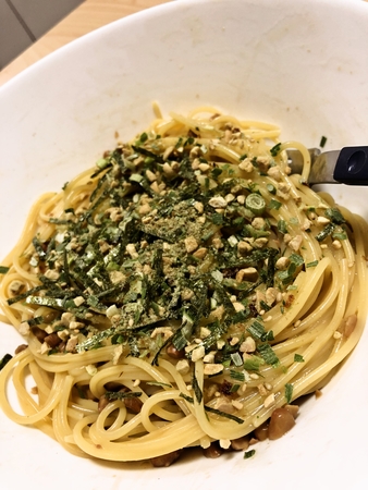 なっとうスパゲッティ