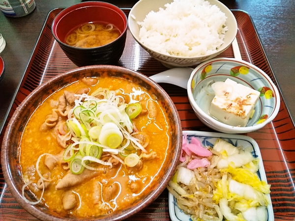 もつ煮定食