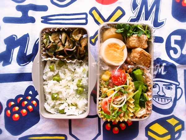 新じゃがと豚バラ（塊）の煮物弁当