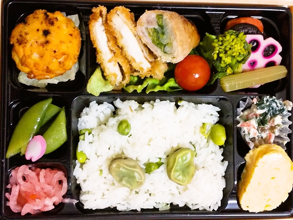 豆ご飯弁当