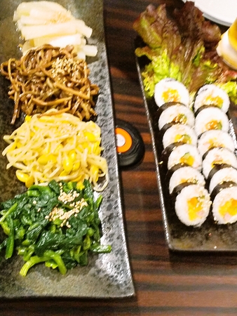ナムルとキンパ
