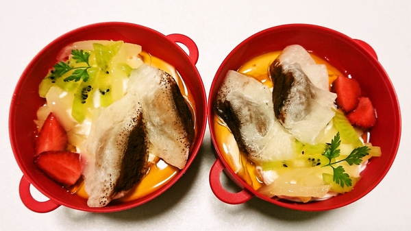 アン．ドンプリ＠京都・福知山の「餃子丼風プリン」