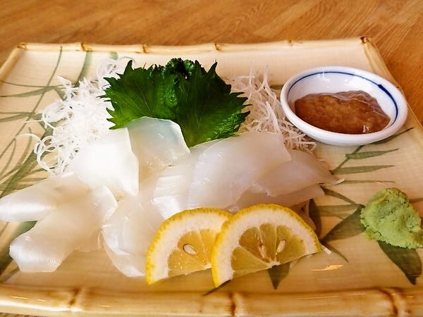甲いかのお刺身