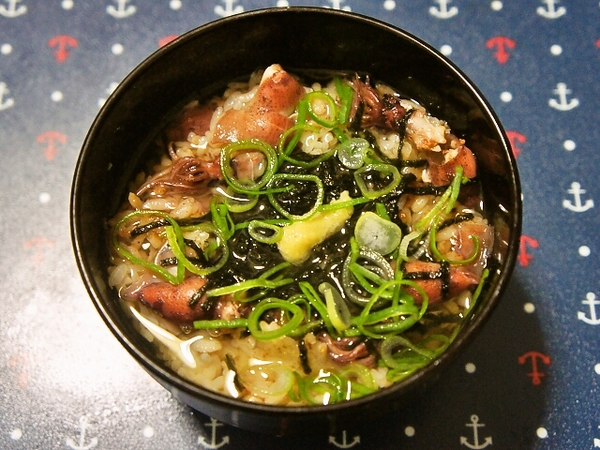 ホタルイカの出汁茶漬け
