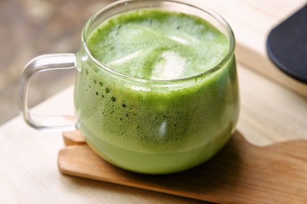 ダーリンが作ってくれた抹茶ラテ♪