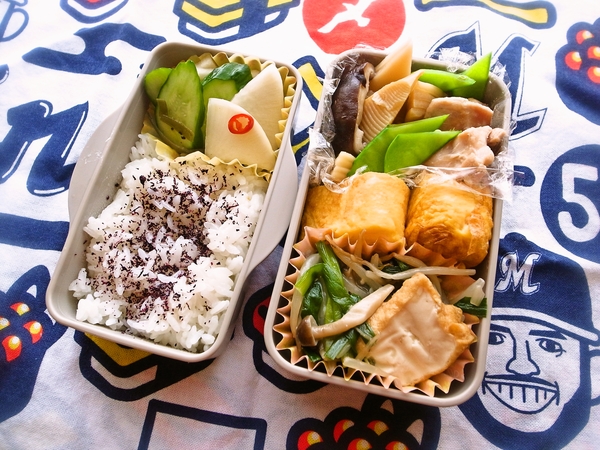 たけのこと鶏肉の治部煮弁当
