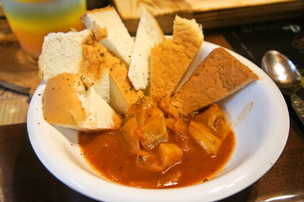 ダーリンが作ってくれたトマトスープ