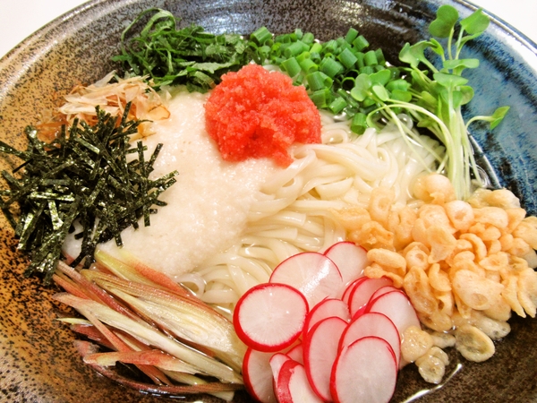 冷やし明太とろろうどん