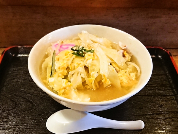 丹波茶屋＠京都・福知山駅前の黄ぃラーメン（生姜＆卵とじの特製）