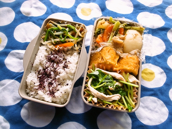 かぶと豚肉の味噌炒め弁当
