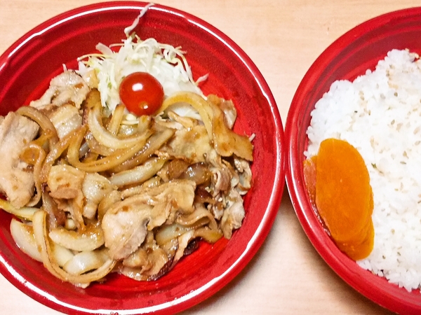 生姜焼き弁当