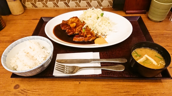かつ麦＠イオンモール京都五条店のトンテキ膳