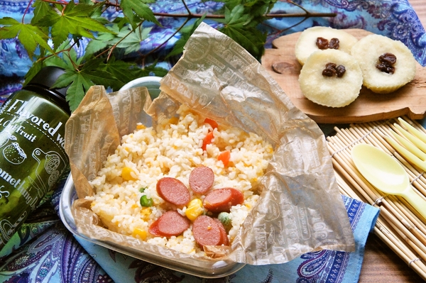 長男のリクエスト通りのチャーハン弁当