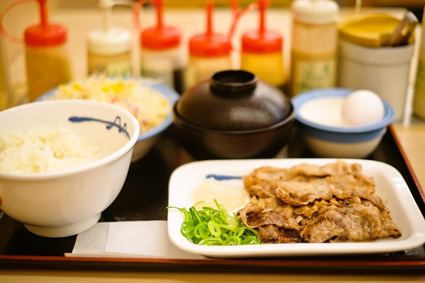 松屋にて