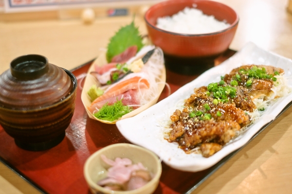 マグロ竜田とお刺身
