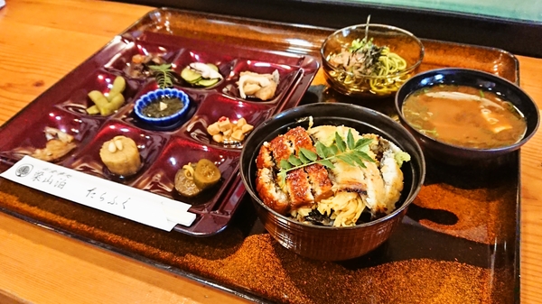 梁山泊たらふく＠京都・福知山のうな丼定食