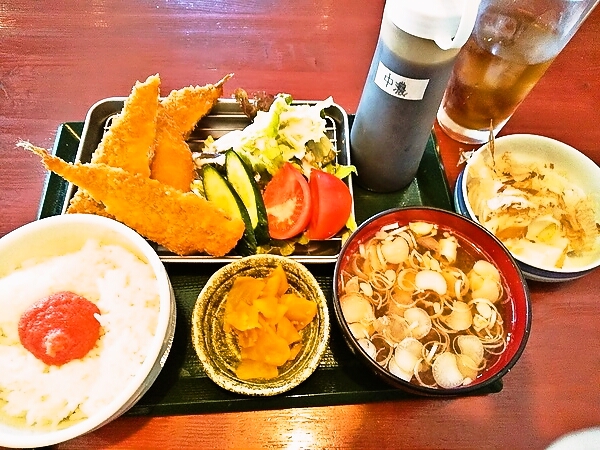 アジフライ定食