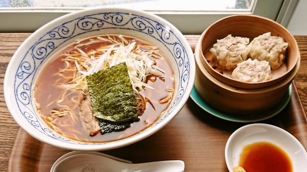 相傳 麵家＠京都・福知山の中華そば＆焼売のセット