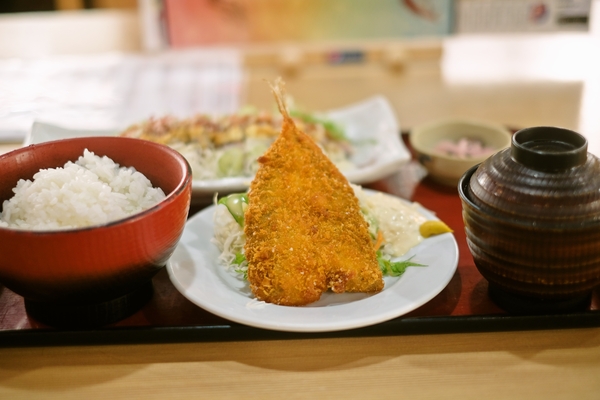 アジフライ定食