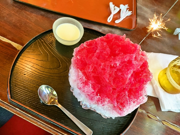 イチゴミルク氷