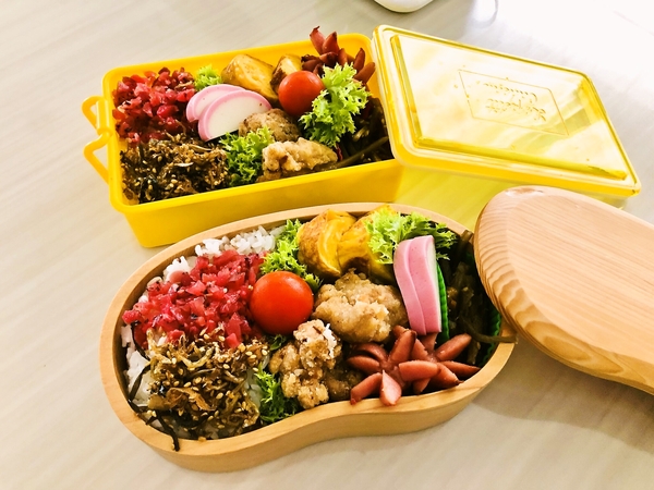 主人と私のワンパターンお弁当