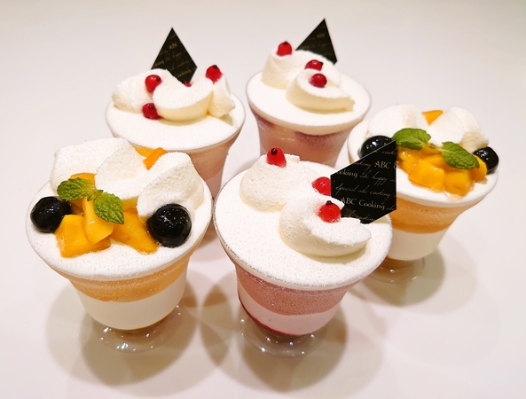 ABCクッキング 2種のパフェ ～ベリー＆マンゴー～