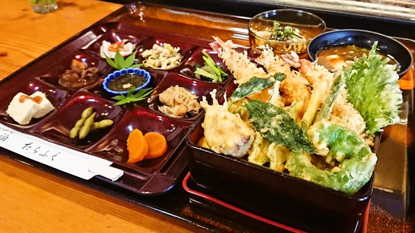 梁山泊たらふく＠京都・福知山の天丼定食