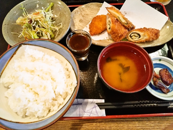 2種類のささみフライランチ