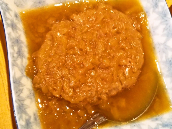 ハンバーグ オニオンソース