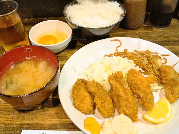 牡蠣フライランチ