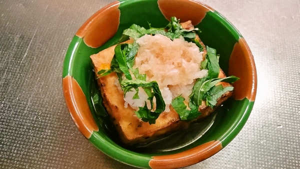 厚揚げおろし大葉のせ