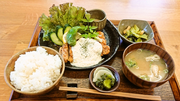 粂蔵＠京都・福知山のチキン南蛮定食