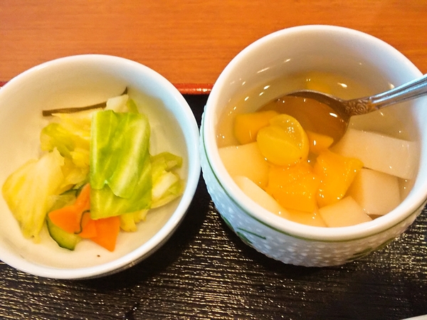 小鉢とデザート